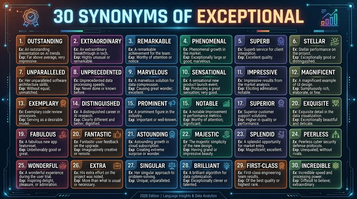 synonyms of exceptional