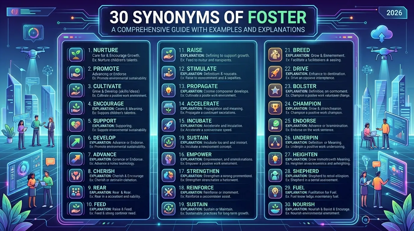 synonyms of foster