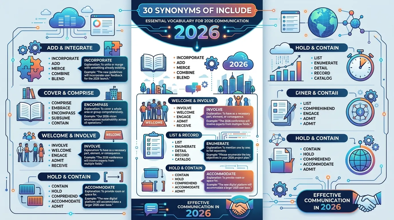 synonyms of include