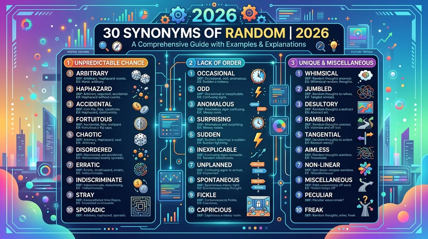 synonyms of random