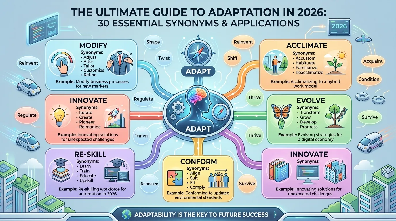 Synonyms of Adapt