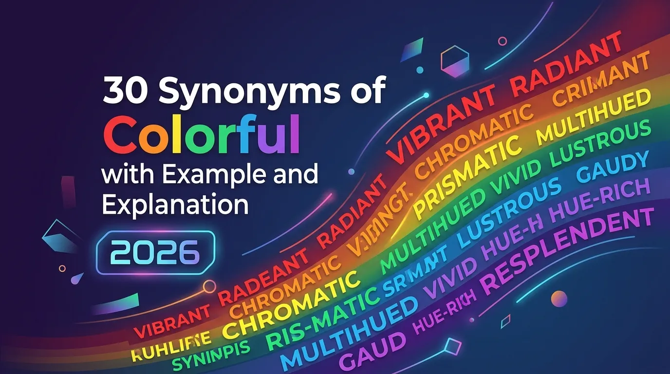 Synonyms of Colorful