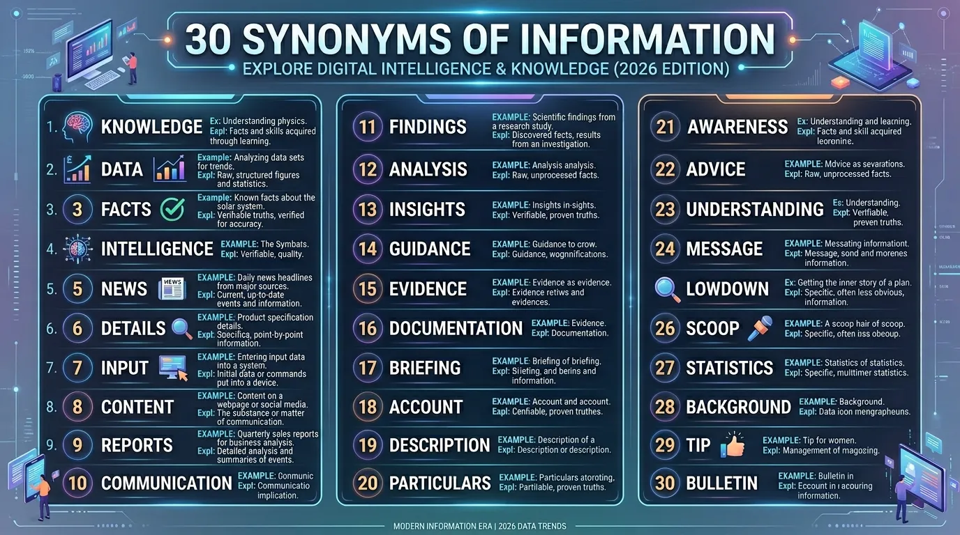 Synonyms of Information