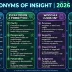 Synonyms of Insight