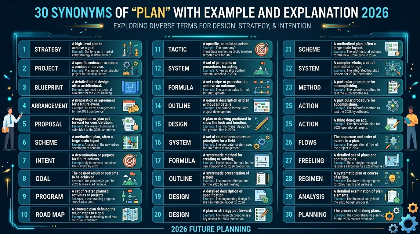Synonyms of Plan