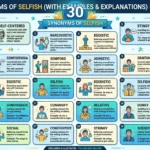 Synonyms of Selfish