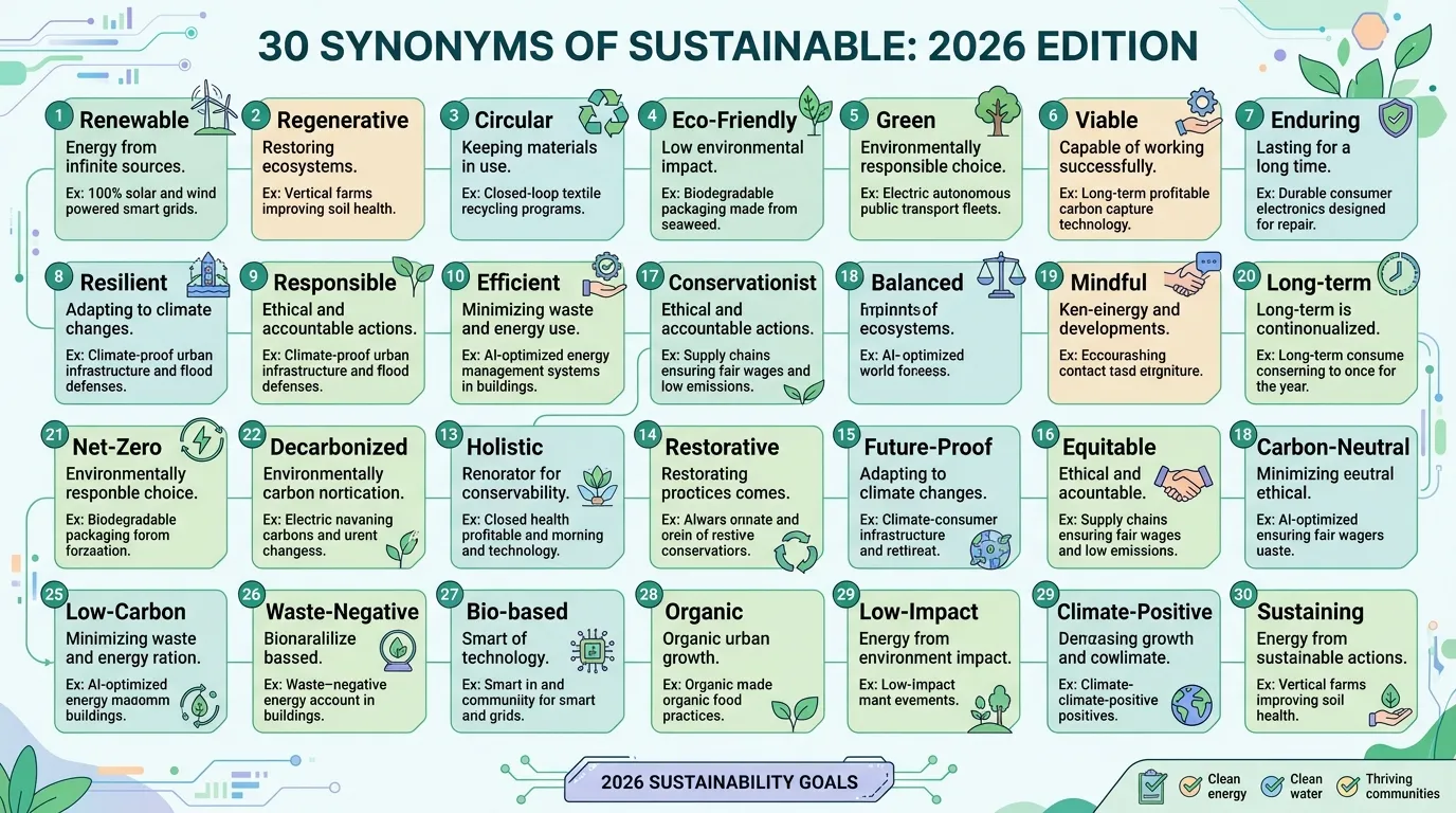 Synonyms of Sustainable