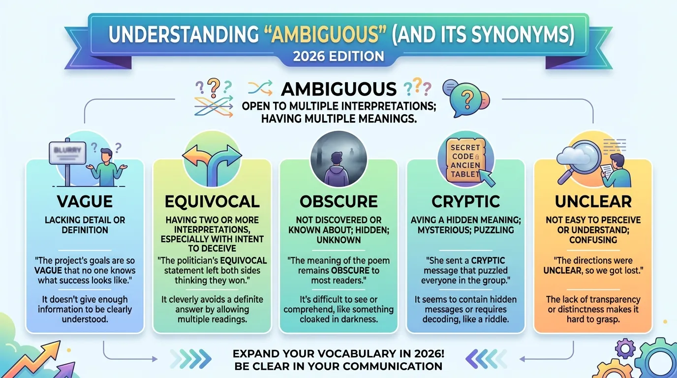 Synonyms of Ambiguous