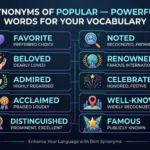 Synonyms of Popular