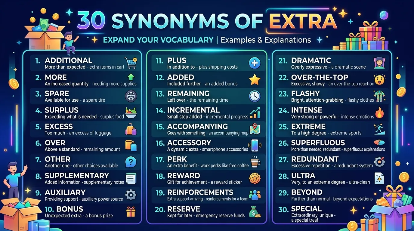 synonyms for extra