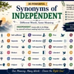 synonyms for independent