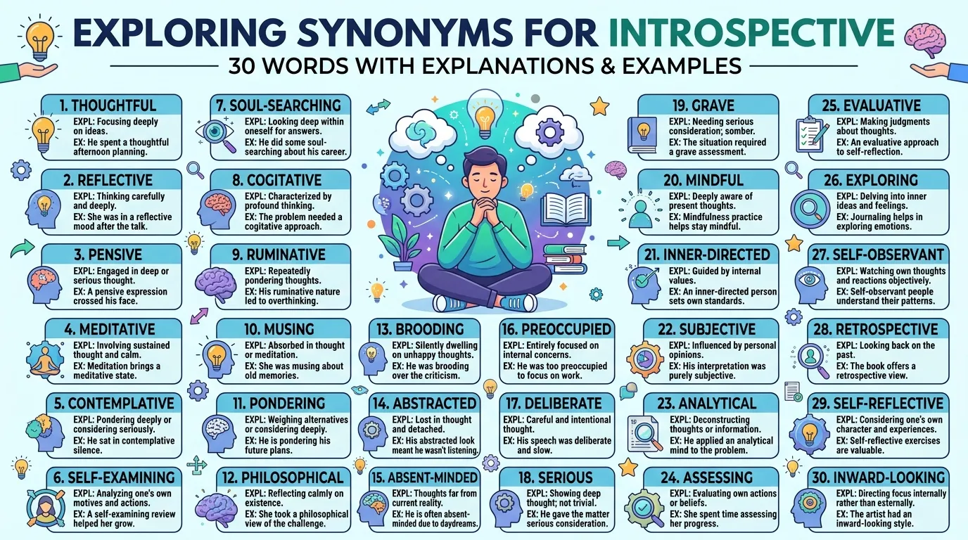 synonyms-for-introspective