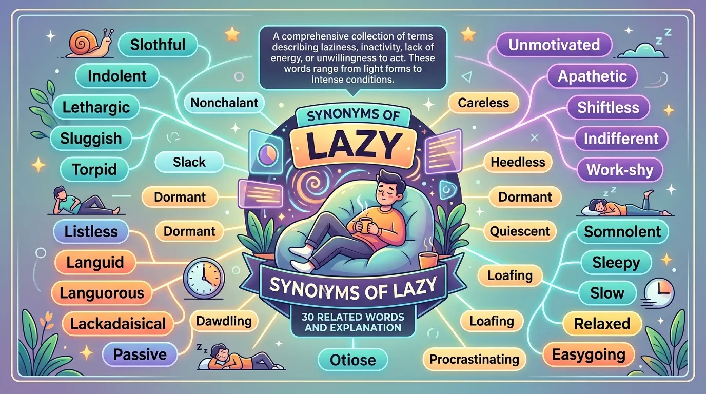 synonyms for lazy