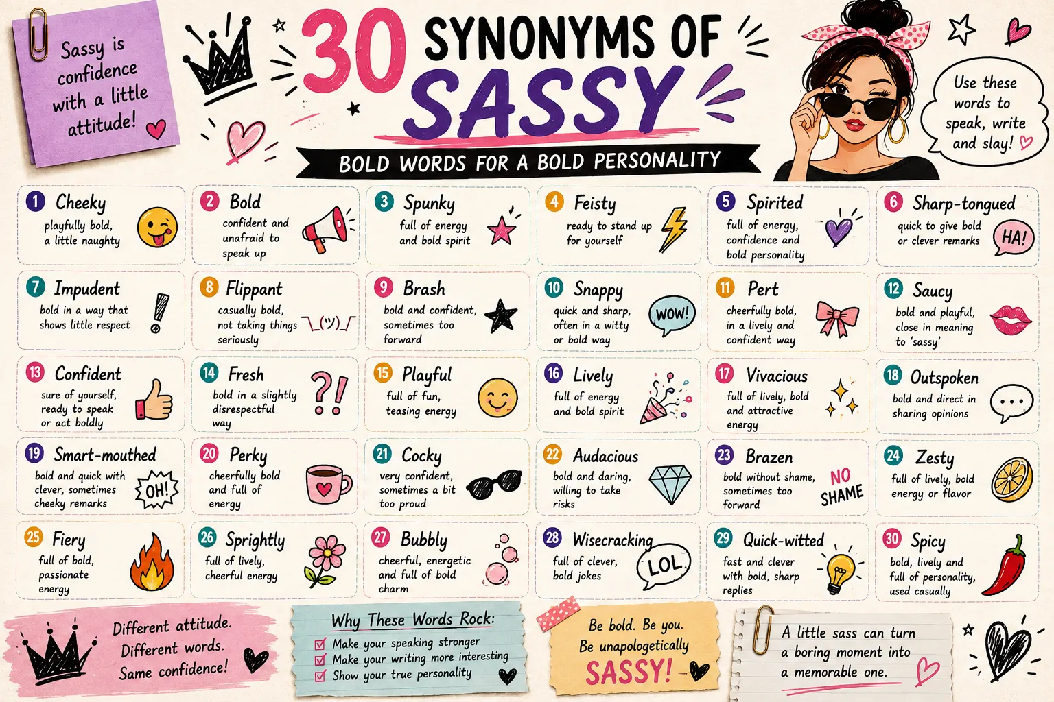 synonyms for sassy