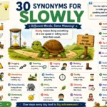 synonyms for slowly