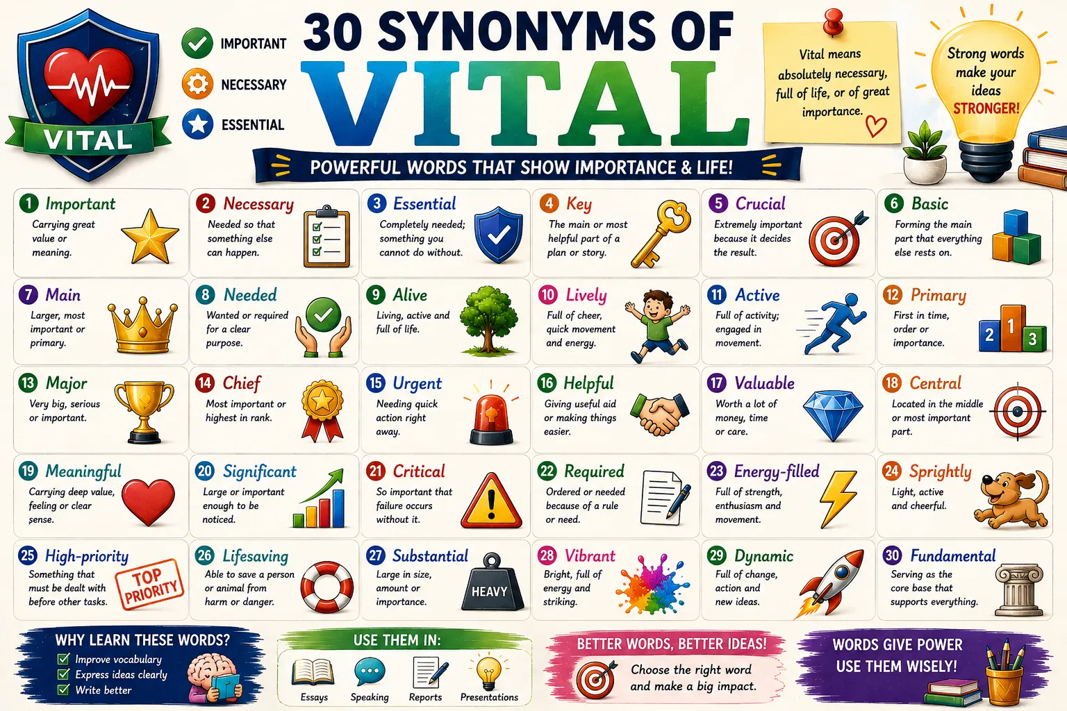 synonyms for vital