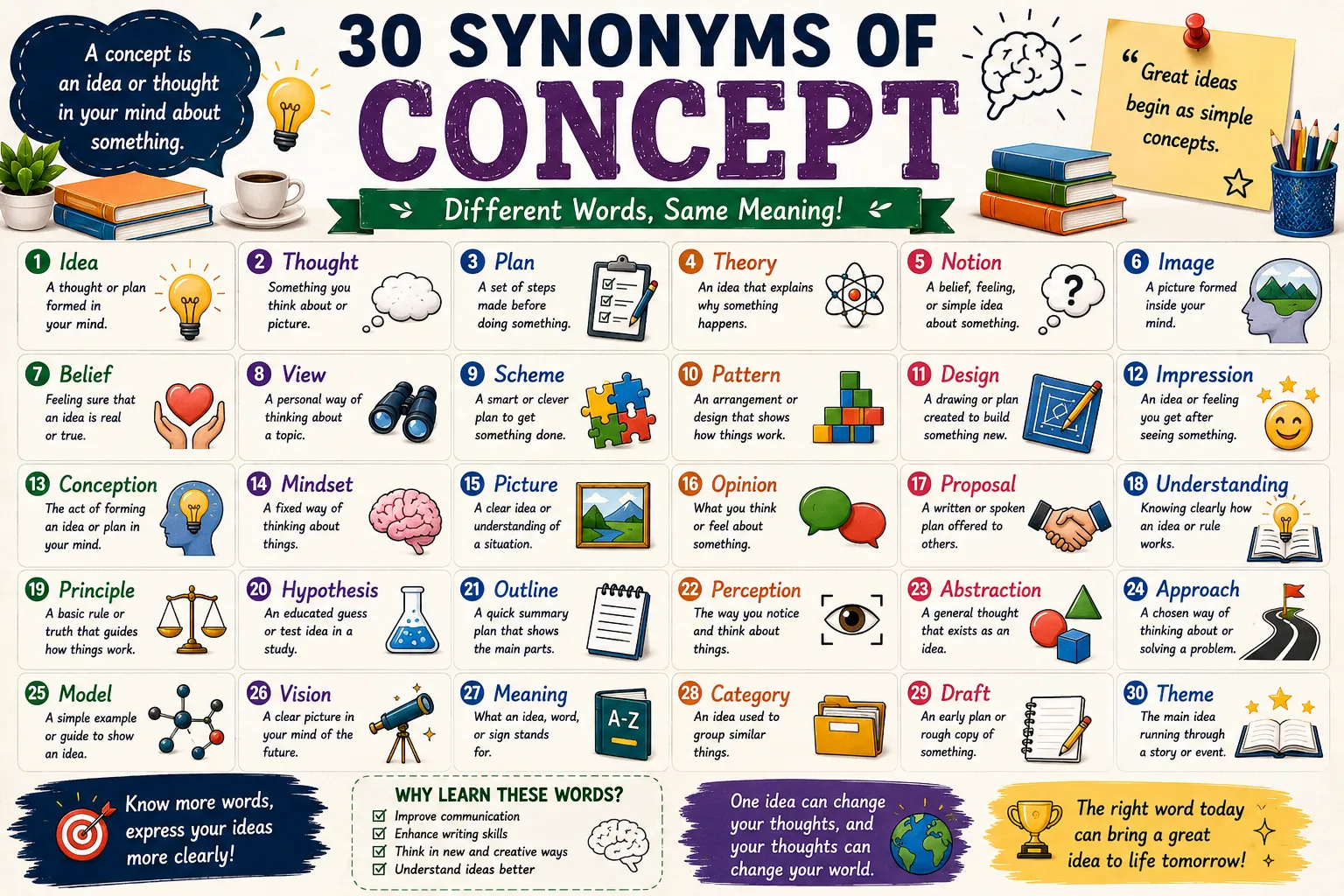 synonyms of concept