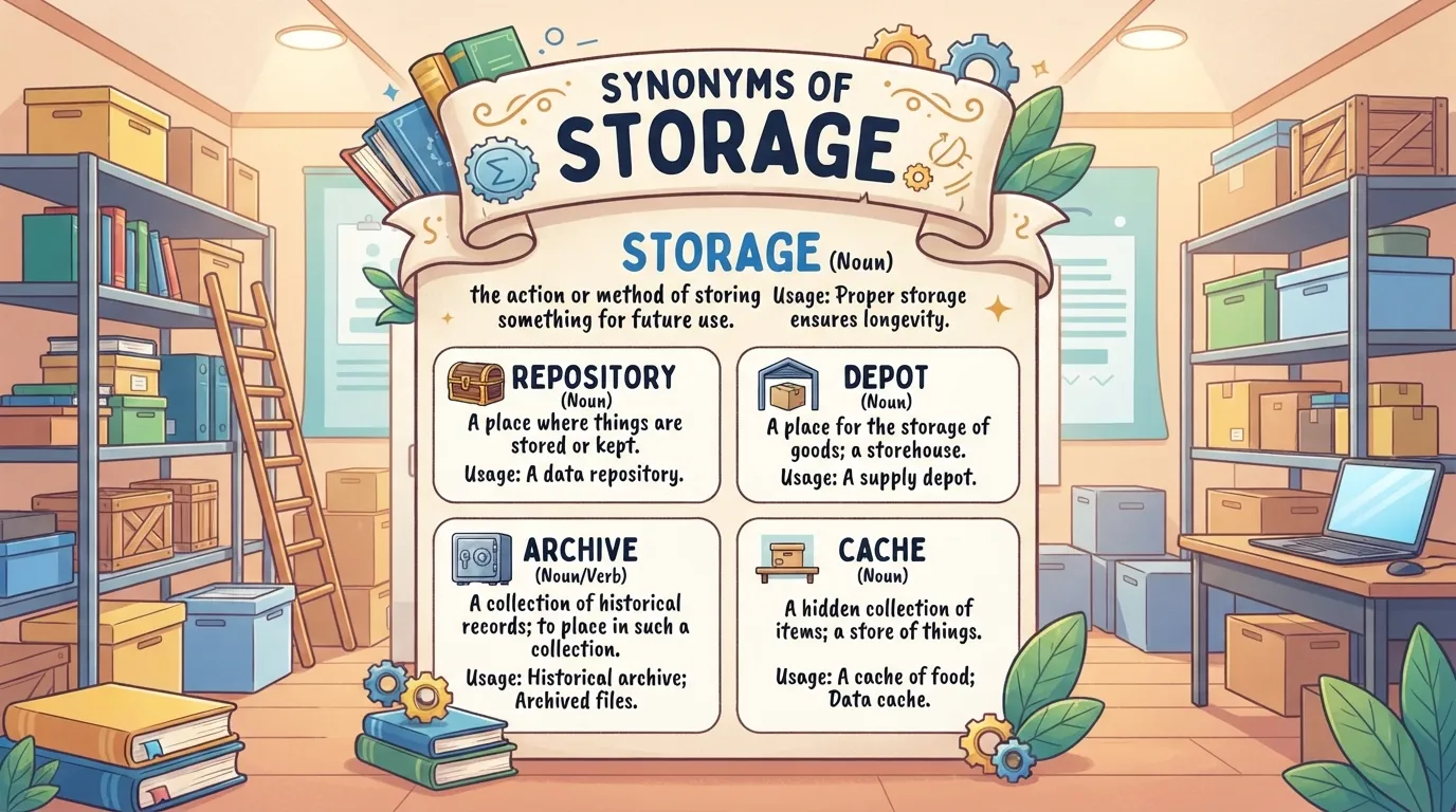 Synonyms of Storage