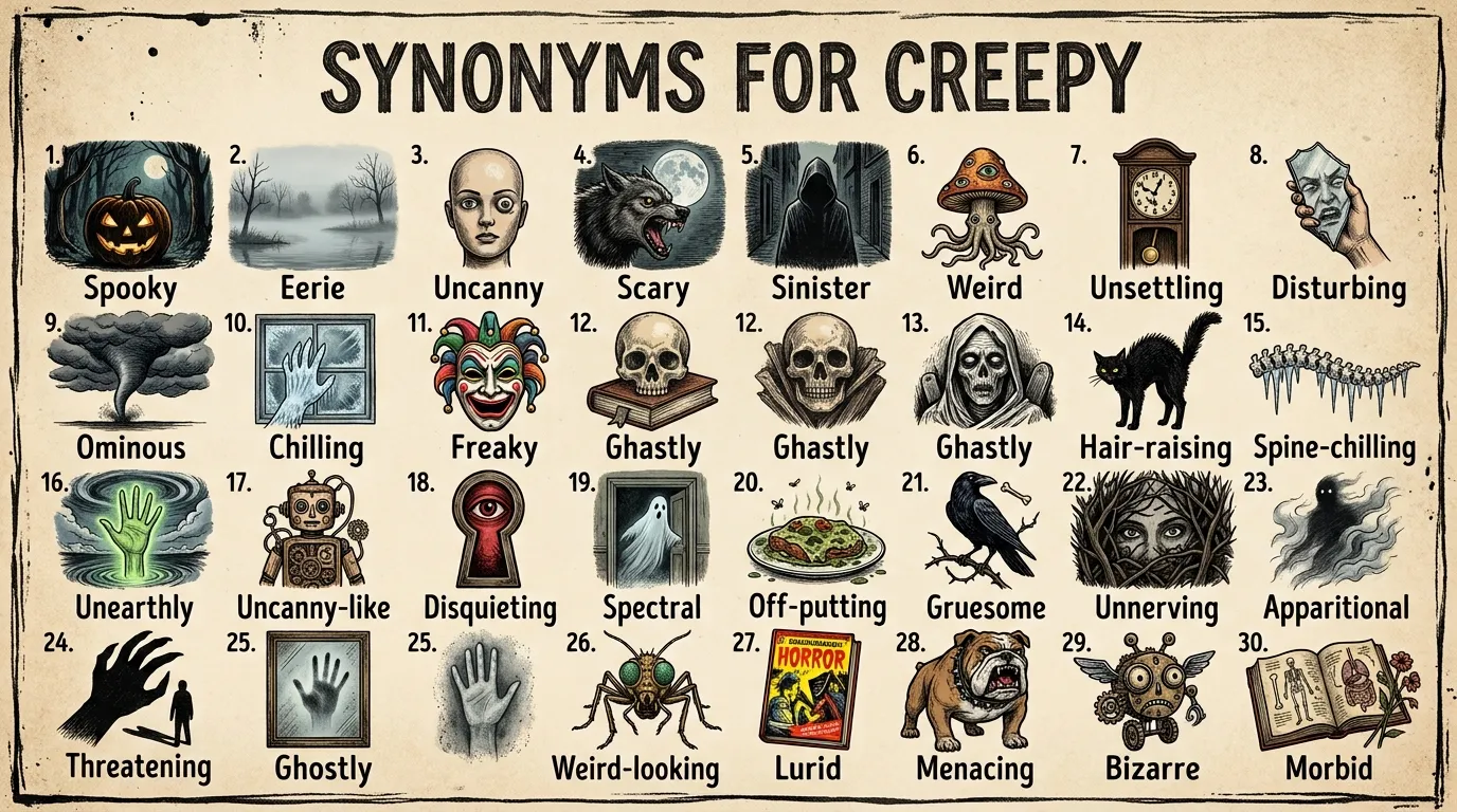 synonyms for creepy