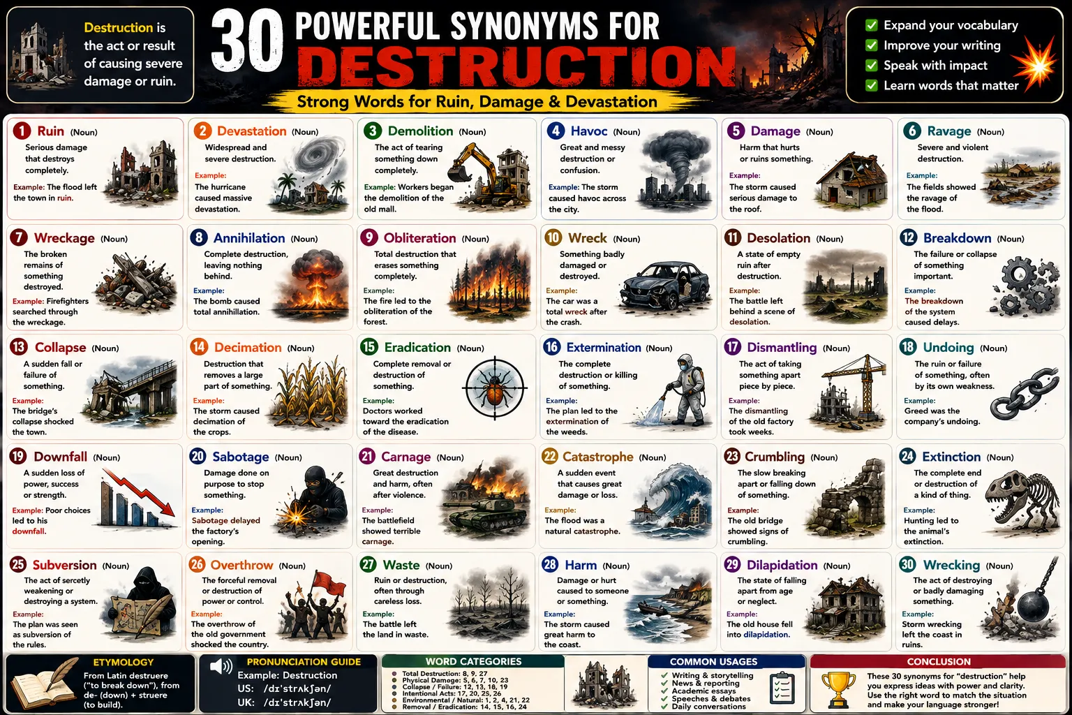 synonyms for destruction