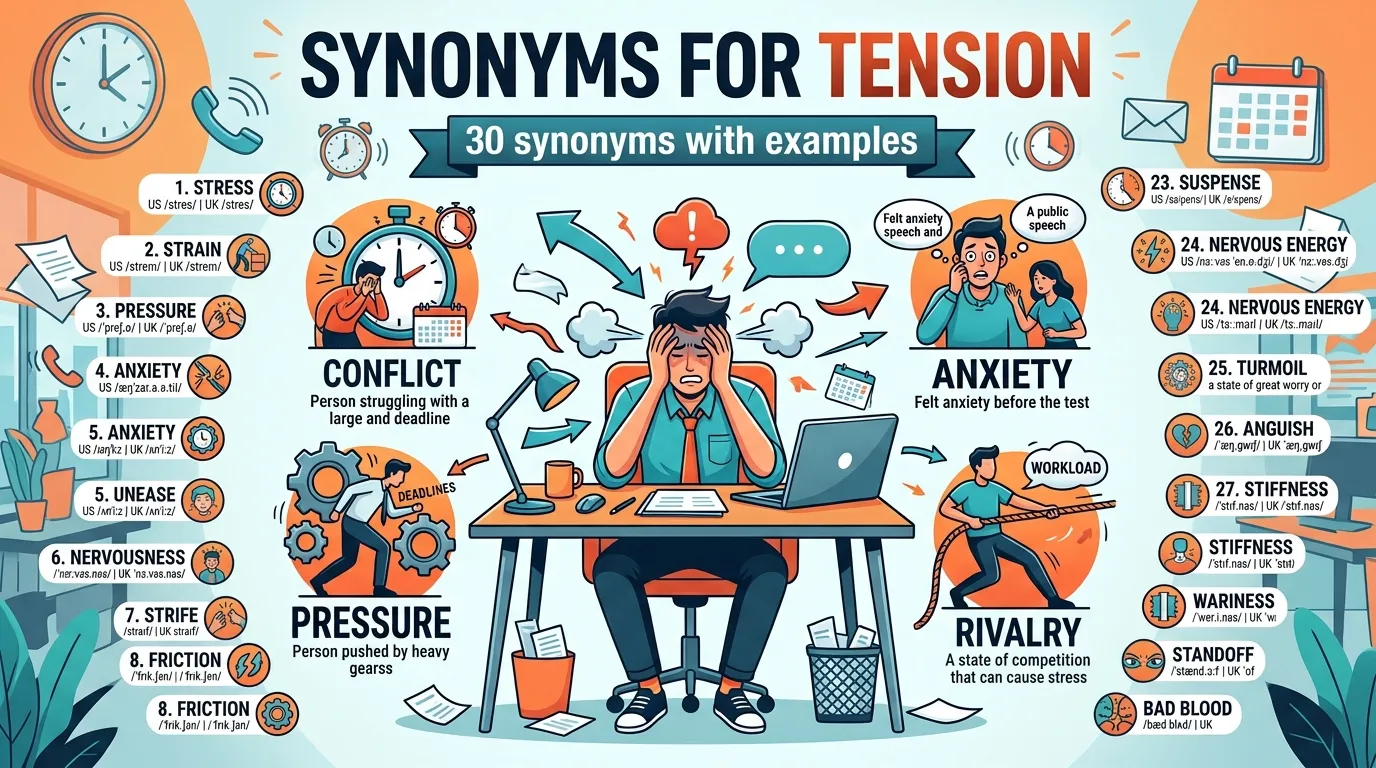 Synonyms for tension