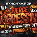 Synonyms of Aggressive