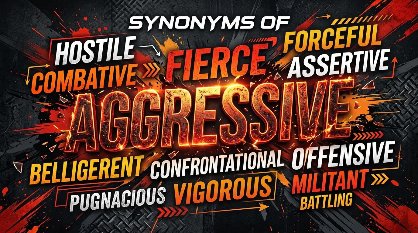 Synonyms of Aggressive