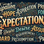 Synonyms of Expectations