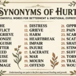 Synonyms of Hurt