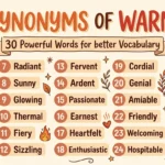 Synonyms of Warm