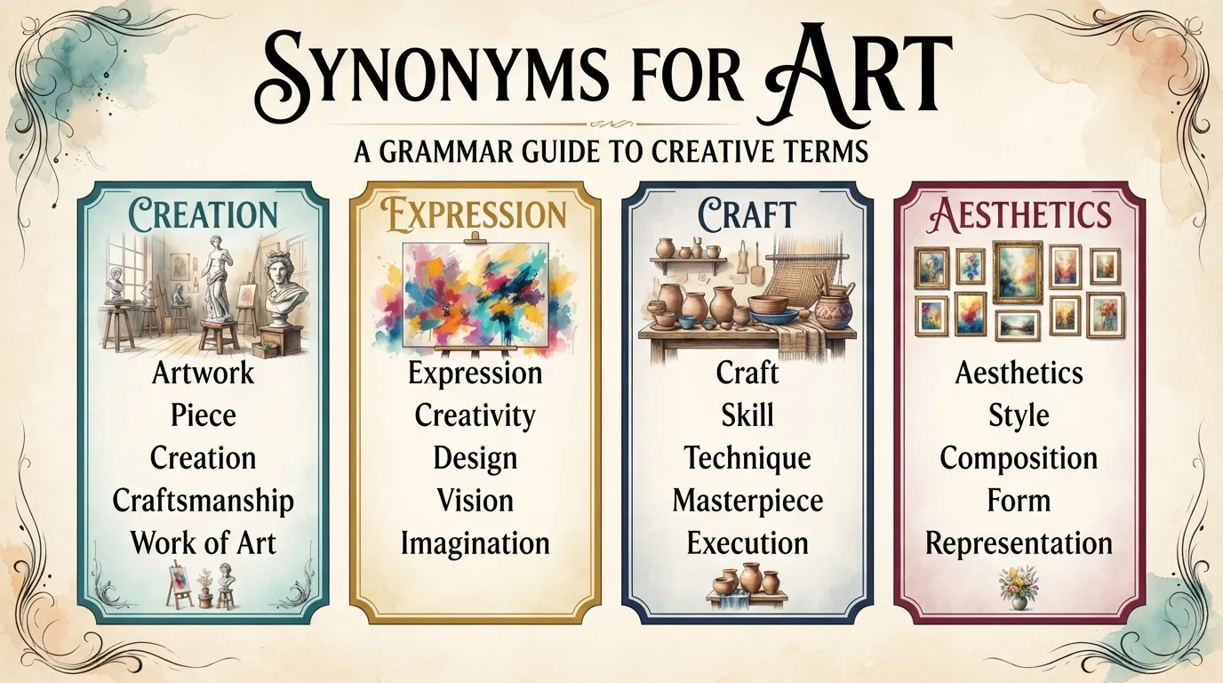 synonyms for art