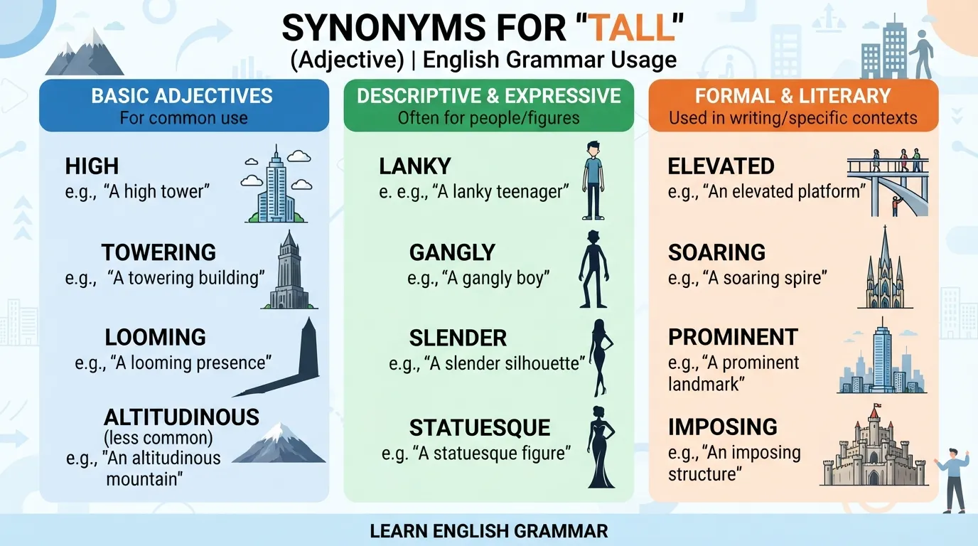 synonyms for tall